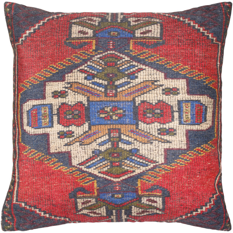 Carré Javed, 22 po x 22 po, Housse de coussin seulement - sans coussin