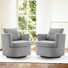 Fauteuil demi-tonneau pivotant rembourré Blendia (ensemble de 2)