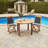 Square Teak Outdoor Dining Table