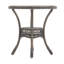 Carolina 30" Diameter All-Weather Wicker Bistro Dining Table with Glass Top-1188920161