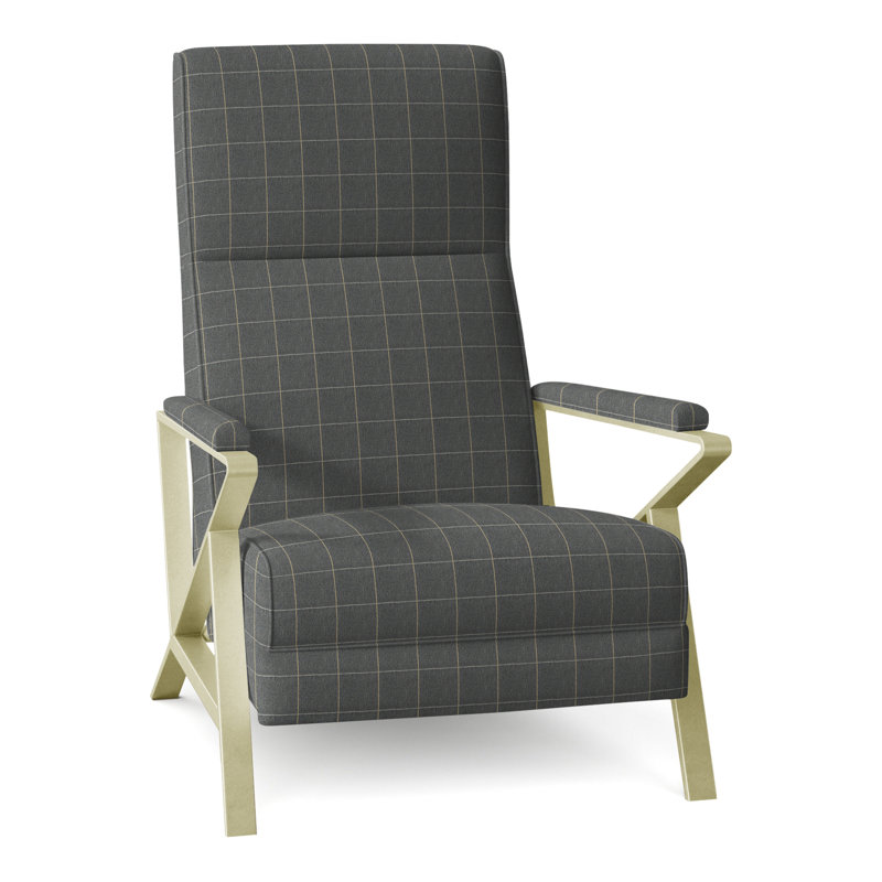 Infinity 28.25" Wide Manual Standard Recliner, Brushed Brass, Perigold Youngman Zinc