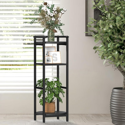 3-Tier Water Dispenser Floor Stand For 1-5 Gallon Jugs, Heavy-Duty Metal And Wood Storage Organizer With Shelves For Kitchen, Office, Or As A Plant Stand
