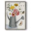 «Watering Can Bouquet II», reproduction encadrée - bois massif-1127955075