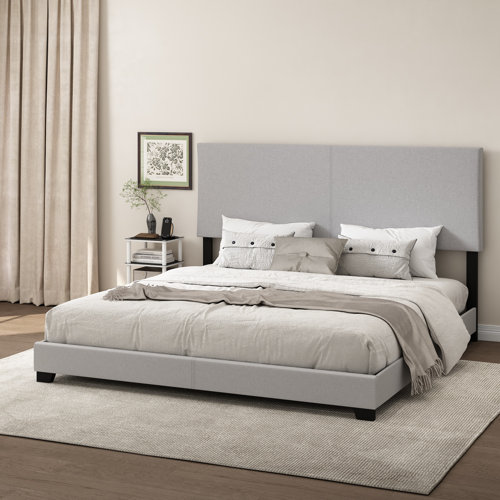 Latitude Run® Thionville Vegan Leather Standard Bed & Reviews | Wayfair