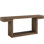 Modern Haze 68" Wide Haze Walnut Veneer Smoked Gold Metal Console