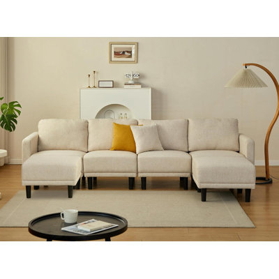 Kacyn Upholstered 128.6'' Sleeper Sofa