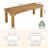 78.74'' Extra Long Solid Wood Dining Table for 8-10