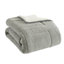 Édredon très grand, gris, simili et tissu, matériaux de literie gris élégants, rembourrage 100%