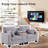 Chesham 70.8"W Upholstered Loveseat With USB Ports & Cup Holders-1420352005