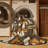 Machine Washable Botanical Brown Area Rug-1970387818