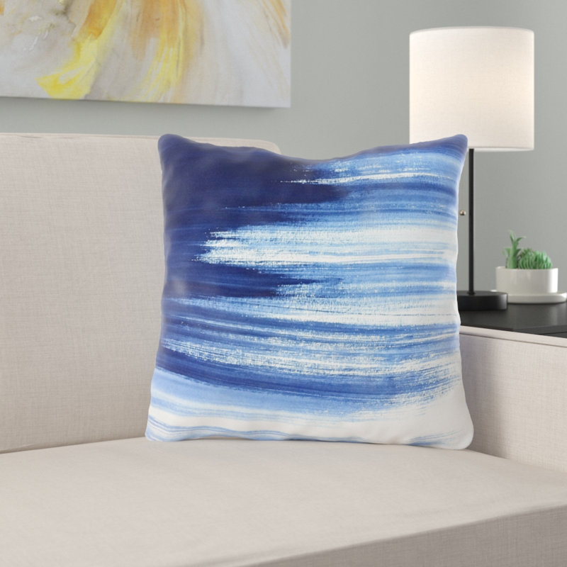 Coussin décoratif encre Rania, Microsuède, Intérieur