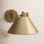 Applique murale 1 lumière Meridian en laiton naturel-1347320703-1347320700