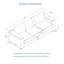 93.7" Modern Style Living Room Sofa Fabric Couch,Square Arm Sofa With Cup Holder,Storage Sofa,Upholstered Polyester-680642887