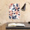 «Elegant Peach Lilies», art mural moderne et abstrait avec fleur de lys