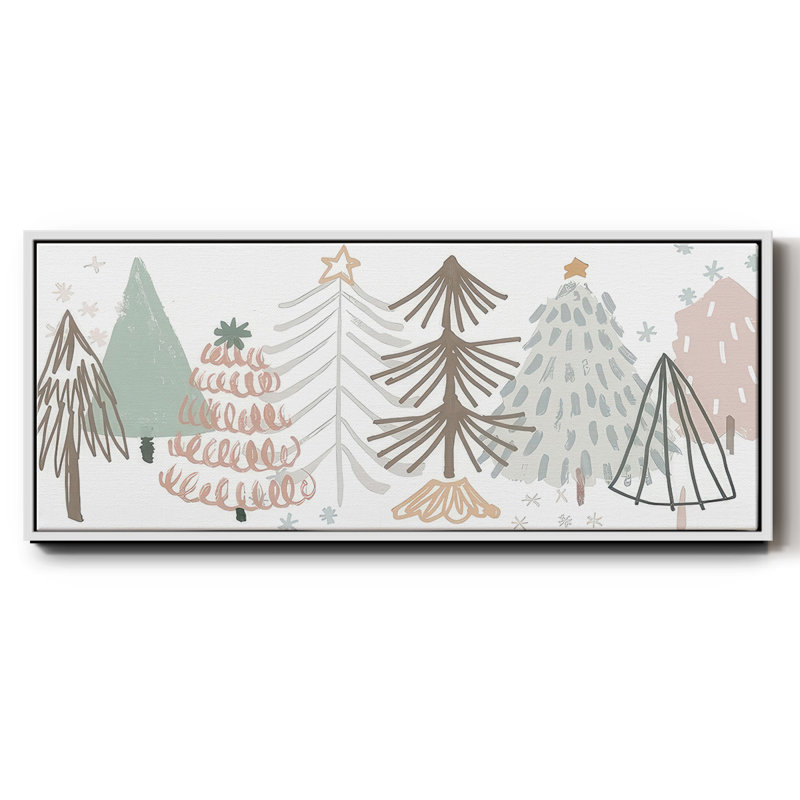 Carnet de croquis de Noël - Toile encadrée, H 20 po x l 50 po