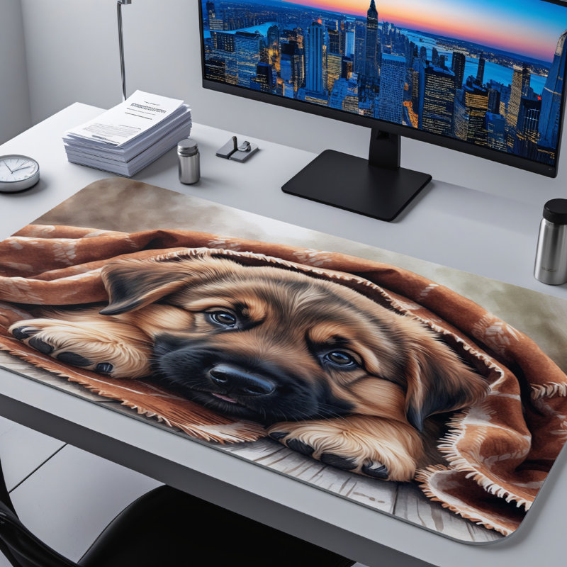 Polyester Desk Pad, 23.6x13.8