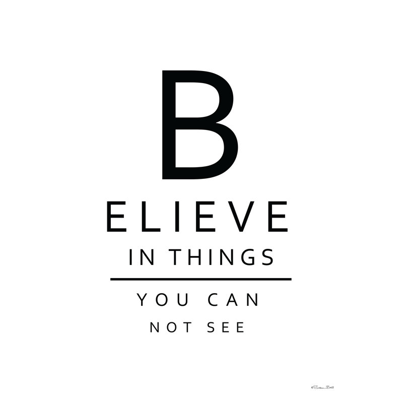 " Believe ", 18" H x 12" W