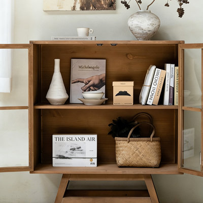 Modern Minimalist Style Accent Cabinet
