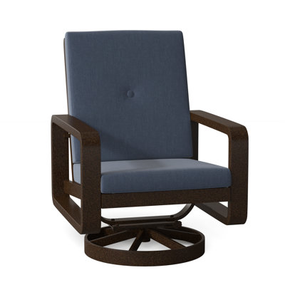 Chaise berçante pivotante avec coussins Vale