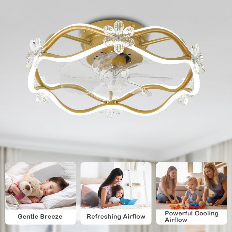 Thaisha 18.2'' Ceiling Fan with LED Lights