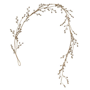 LED Twig Garland 4.5'L x 24H Paper/Wire UL Plug Included
