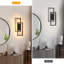 2-Light 40.5Cm Black LED Flush Mounted Sconce