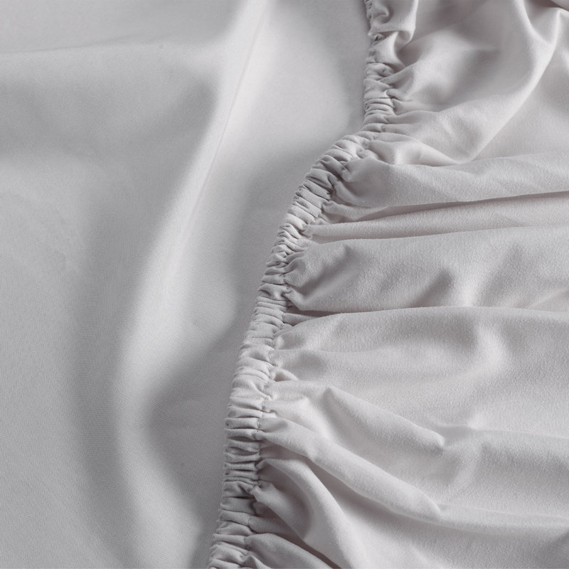 Simply Clean Antimicrobial Microfiber Sheet Set, Twin, Silver Gray