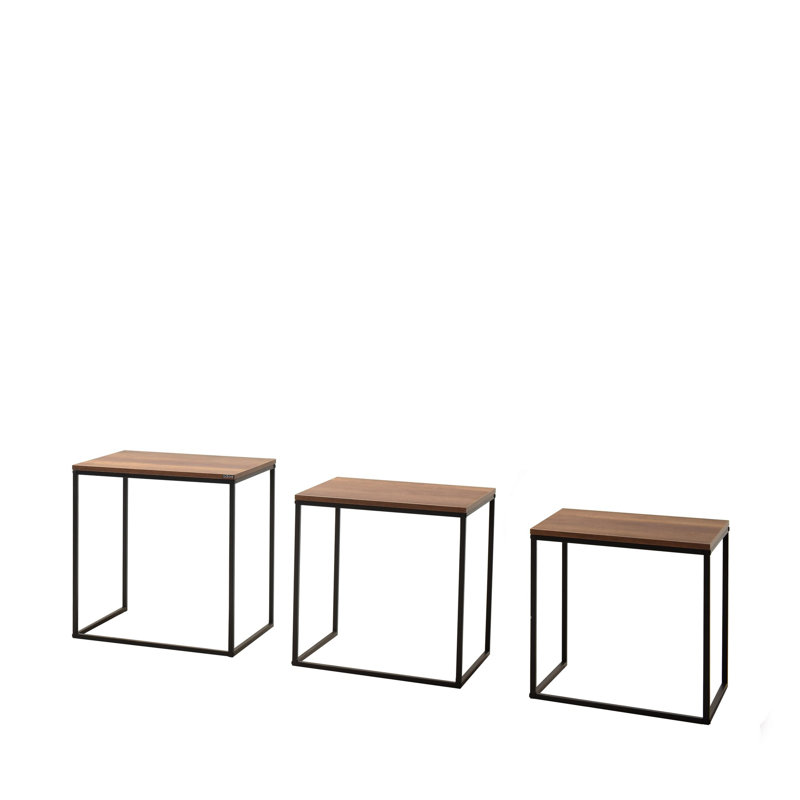 Table gigogne (3 pièces), Brun