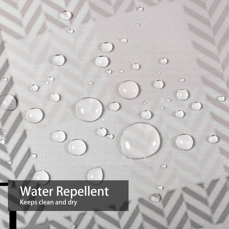 Rideau de douche blanc imperméable, rideaux de douche pour la salle de bain avec 12 crochets, 72" L x 72" W