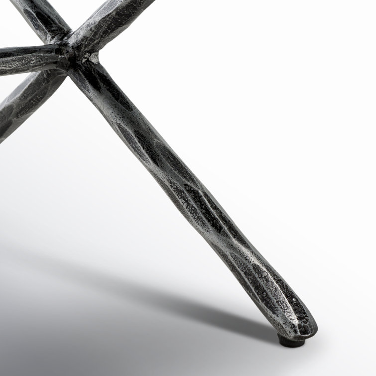 Janeen Boucle And Metal Bench