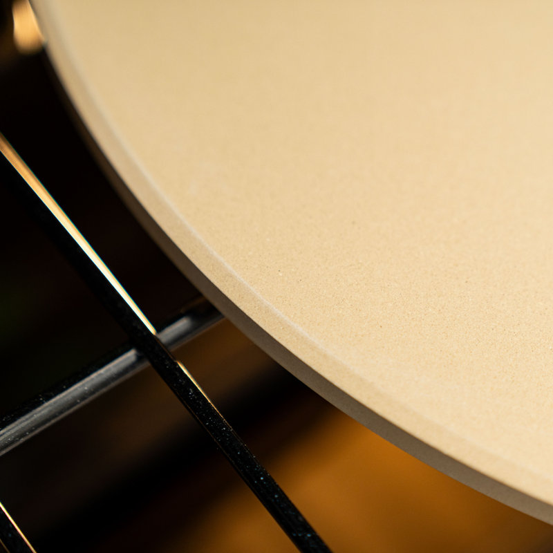 Beige 16-Inch Cordierite Round Pizza Stone