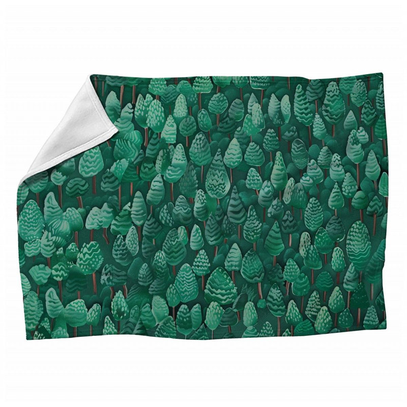 Jeté en peluche floral tendance, L 60 po x L 80 po