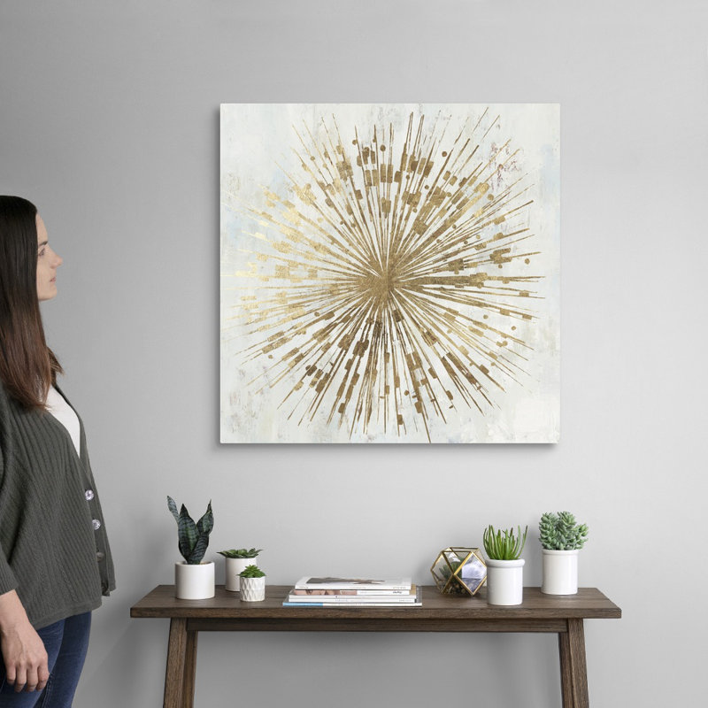 «Golden Star» par Tom Reeves - reproduction d'art sur toile, H 30 po x l 30 po, Toile tendue, Sans cadre