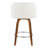 Terrance Fixed-Height Bar & Counter Stools With Bent Wood Legs & Round Footrest-122092808-109972586