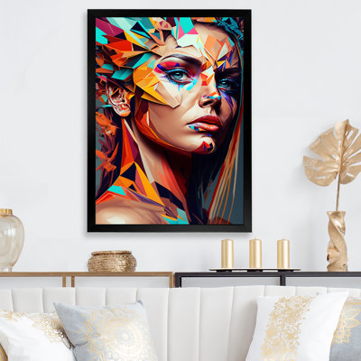 Portrait de femme cubique III - Impression sur toile