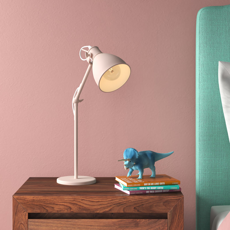 Lampe de bureau 17,05 po Jakob, Pastel abricot