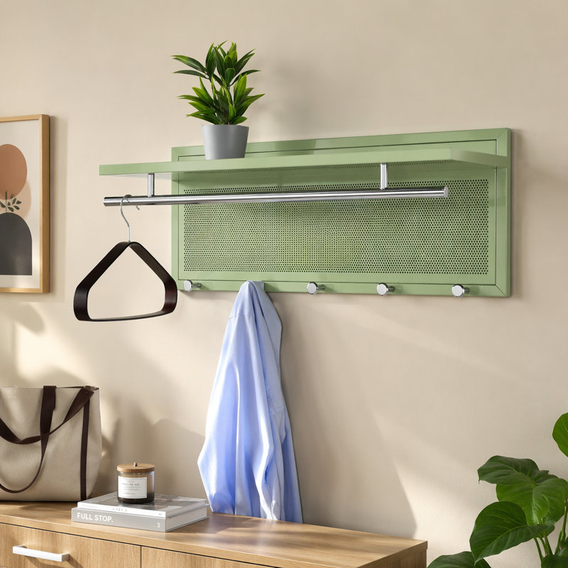 Tablette murale polyvalente à revêtement en poudre pour optimiser l'espace