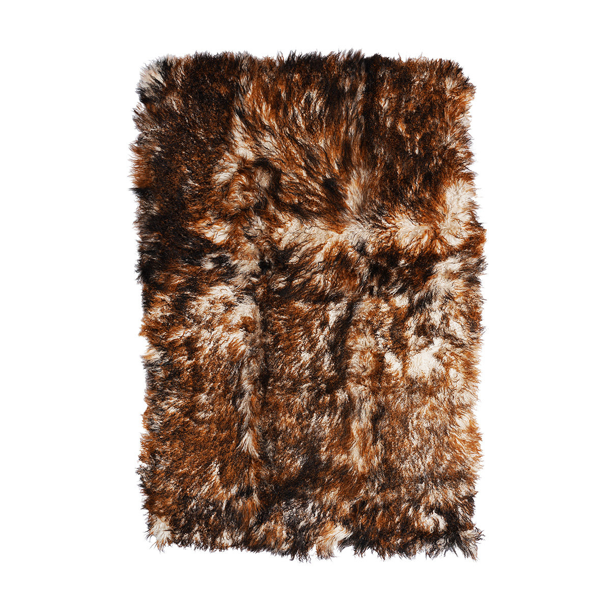 Loon Peak® Caton Handmade Sheepskin Rust Tipped Rug | Wayfair