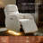 Abelie Modern Dual Motor Power Swivel Nursery Recliner with Auto Rocking Function
