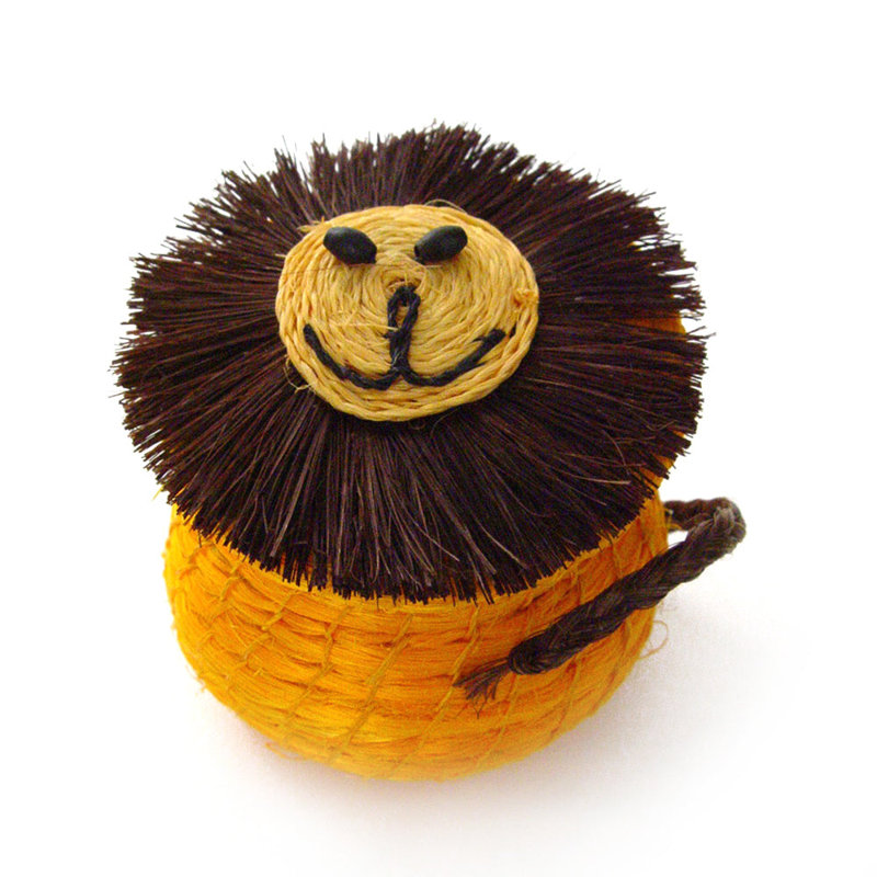 Panier à couvercle lion