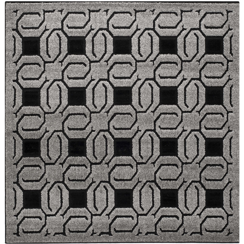 York Performance Geometric Rug, Square 6'