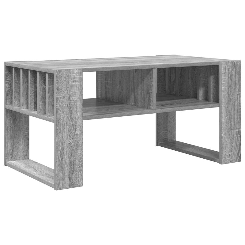 Coffee Table with Storage, Grey Sonoma, 45cm. H x 92cm. L x 49.5cm. W