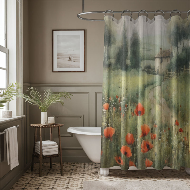 Larri Shower Curtain, 74"H x 71"W