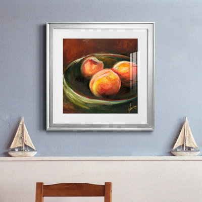 Printed Fruit rustique II - reproduction encadrée de qualité supérieure - prête à être accrochée