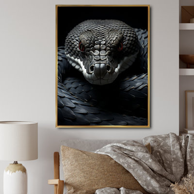 Krete " Black Snake Vibrant Portrait "