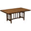 Table de salle à manger rectangulaire Fireside Lodge Hickory Log - 5 pieds - Cognac - Standard-1409335180-1420169479-1402655084