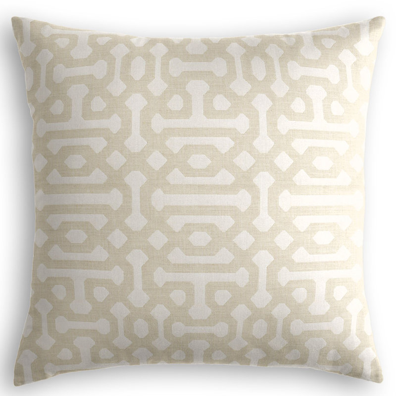 Trellis Square Pillow Cover & Insert, 16" x 16", Mist