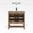 Wilce Santa Fe 30" Freestanding Single Sink Bathroom Vanity With Solid Surface Composite Top
