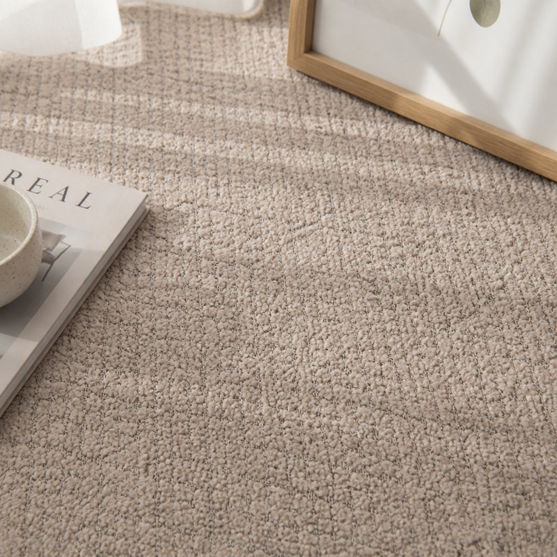 Boucle Sherpa Sofa in Off-White, Boucle d'amande