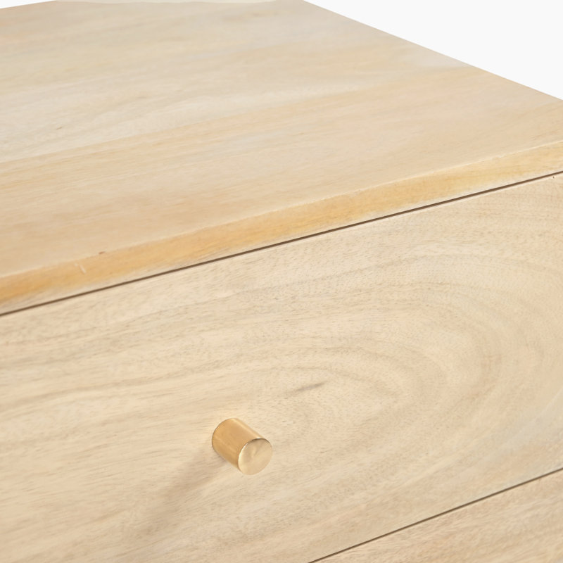 45cm W Solid Wood Bedside Table